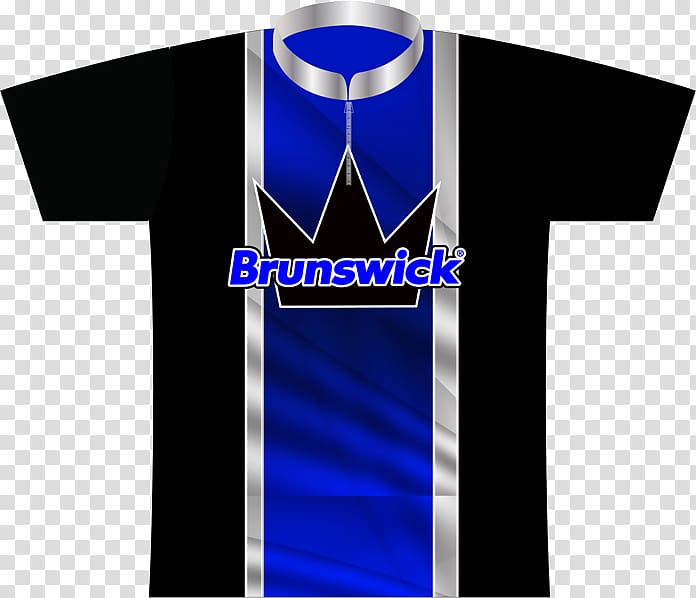 T-shirt Jersey Blue Brunswick Bowling & Billiards, T-shirt transparent background PNG clipart