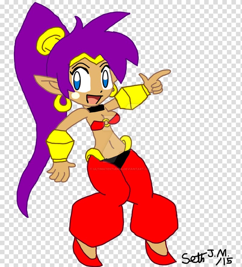 Shantae Rule 34 Cartoon Fan art, quiet girl transparent background PNG clipart