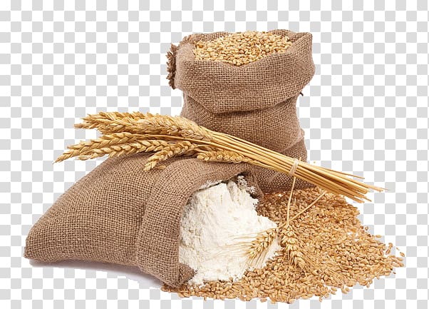 sack of flour and grain, Bread Wheat Sieve Flour Baking, Wheat flour transparent background PNG clipart