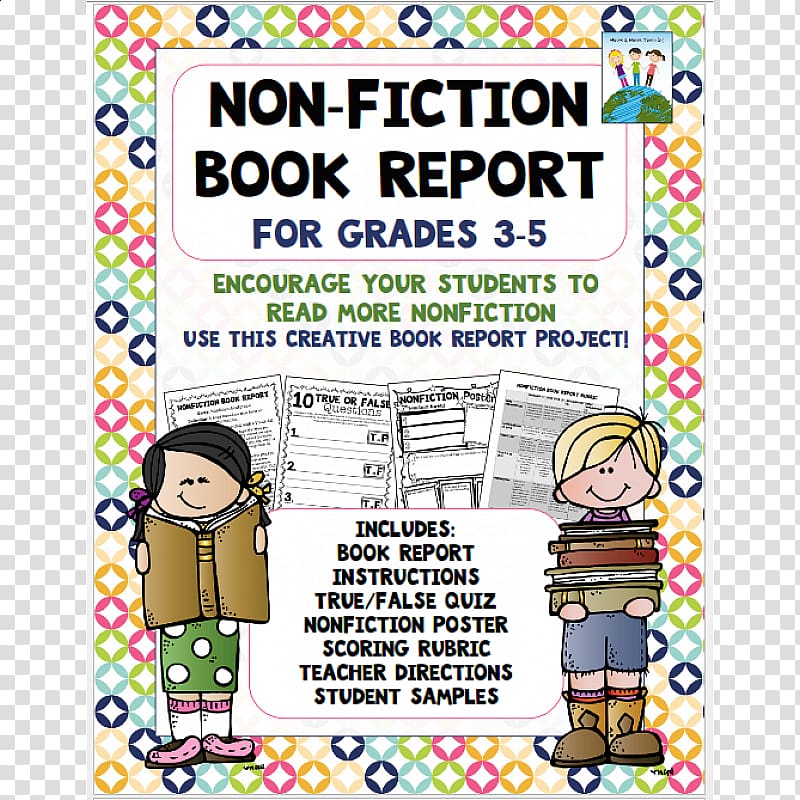 Non-fiction Book report National Primary School Rubric Fourth grade, school transparent background PNG clipart