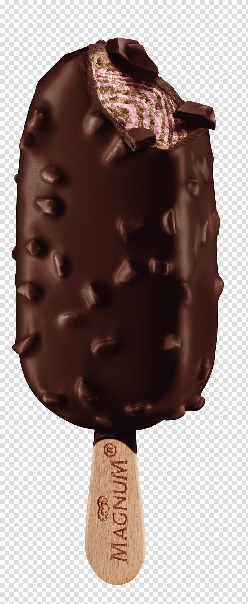 Ice cream Praline Belgian cuisine Magnum Hazelnut, Choco Crunch transparent background PNG clipart