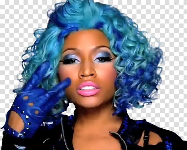 Nicki Minaj Pink Friday: Roman Reloaded Blue hair, nicki minaj transparent background PNG clipart