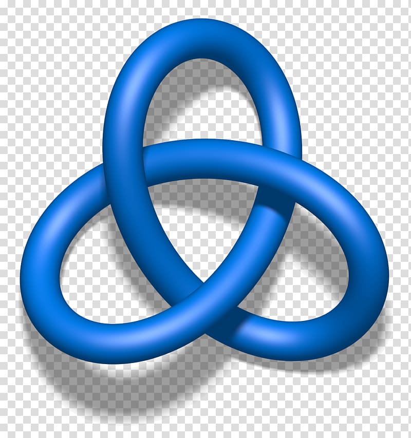 Trefoil knot Knot theory Unknot Mathematics, knot transparent background PNG clipart