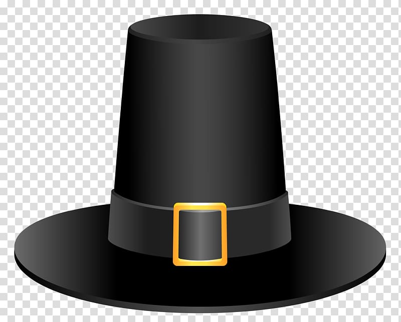 black turkey hat , Pilgrim's hat Thanksgiving , Black Pilgrim Hat transparent background PNG clipart