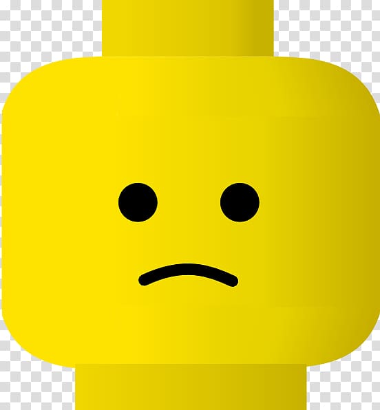 Lego minifigure Smiley , Sad People Pics transparent background PNG clipart