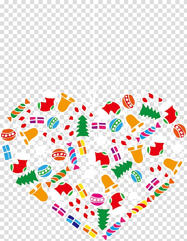 Christmas elements creative love transparent background PNG clipart