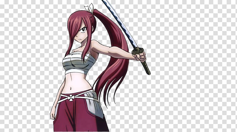 Erza Scarlet Titania Fairy Tail Juvia Lockser Character, eyebrow mark transparent background PNG clipart