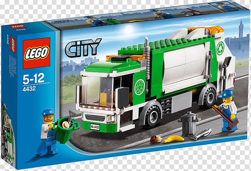 Lego City Garbage truck Lego minifigure, garbage heap transparent background PNG clipart