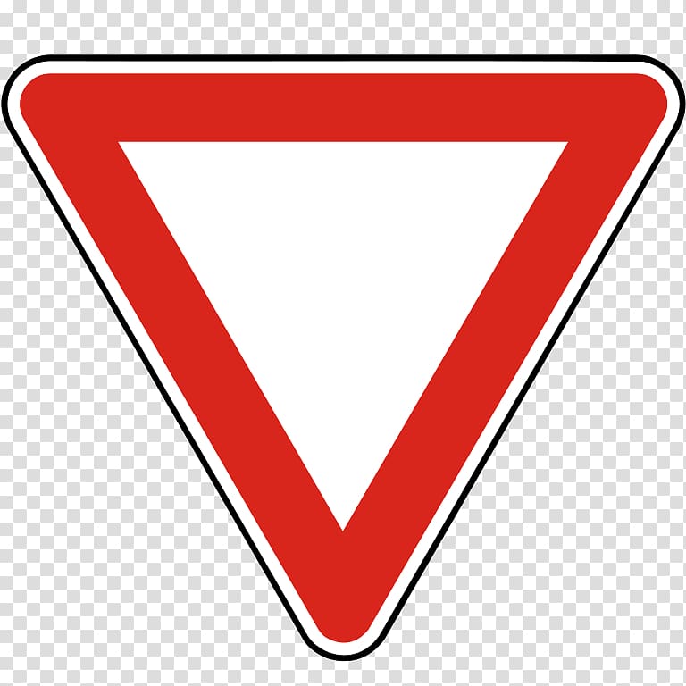 Traffic sign Yield sign Road Intersection, road transparent background PNG clipart