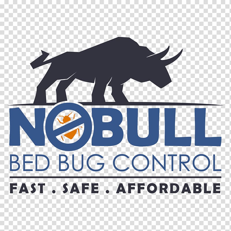 No Bull Bed Bug Control Logo Brand Animal Font, others transparent background PNG clipart