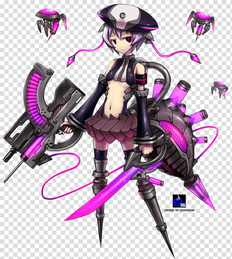 Anime Female Art Robot, anime gun transparent background PNG clipart