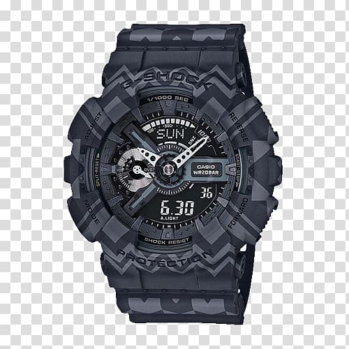 G-Shock GA100 Shock-resistant watch Water Resistant mark, watch transparent background PNG clipart