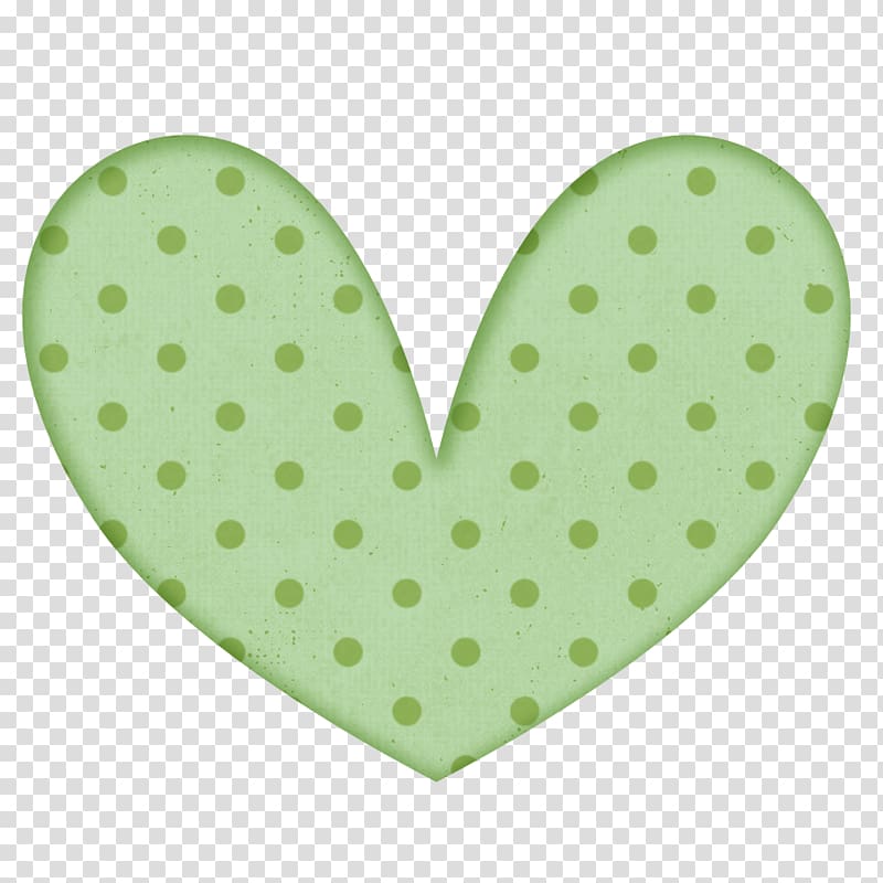 Green Heart Color Pastel , dots transparent background PNG clipart