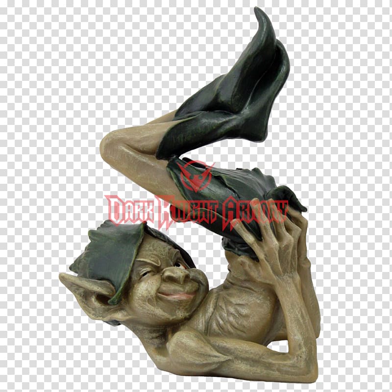 Green Goblin Sculpture Gargoyle Figurine, garden Statue transparent background PNG clipart