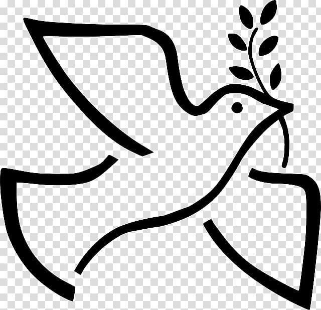 Peace symbols Doves as symbols Olive branch , peace bird transparent background PNG clipart