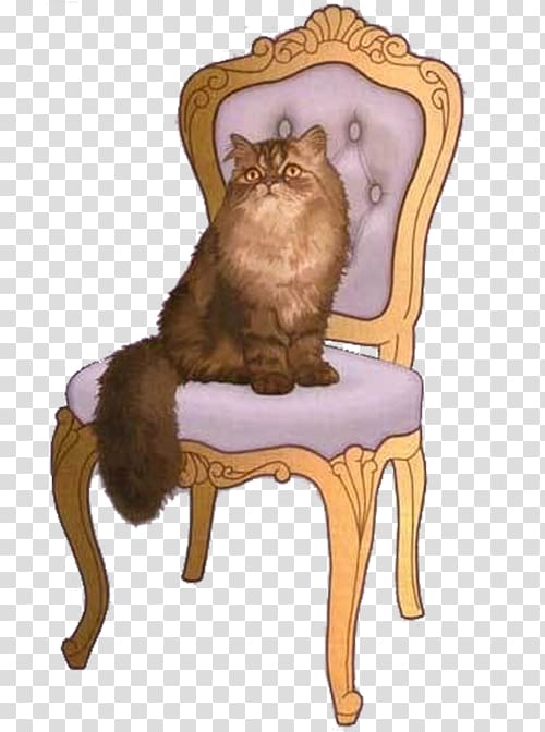 Cat Chair Computer file, Cat on a chair transparent background PNG clipart