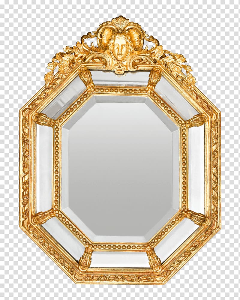 Frames Mirror Louis XVI style Cushion Acanthus, mirror transparent background PNG clipart