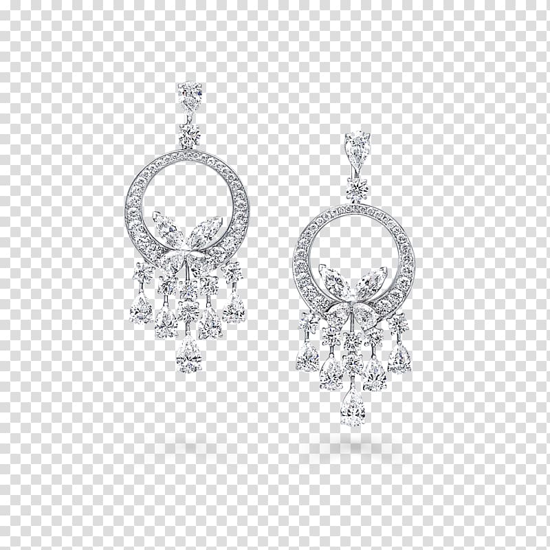 Earring Graff Diamonds Sapphire Necklace, diamond transparent background PNG clipart