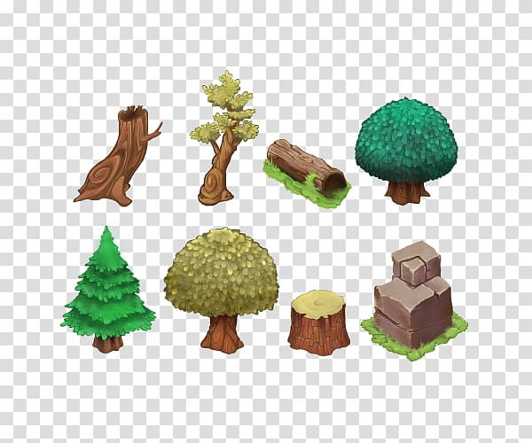 Tree Isometric graphics in video games and pixel art Tile-based video game Sprite Forest, tree transparent background PNG clipart