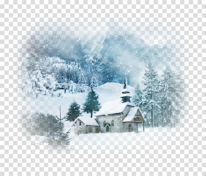 Landscape Winter Snow Christmas Storm, Winters transparent background PNG clipart