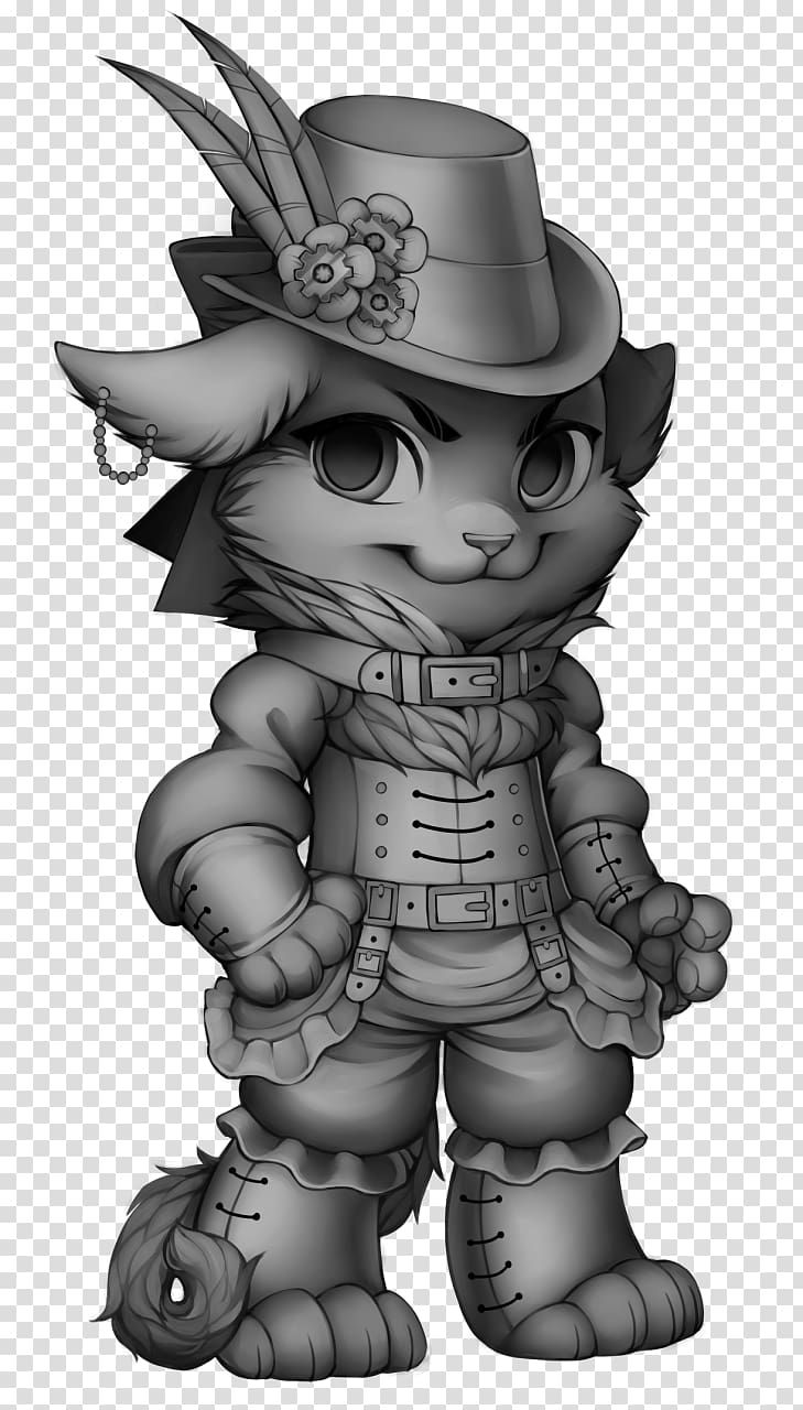 Big cat Steampunk Costume, Cat transparent background PNG clipart