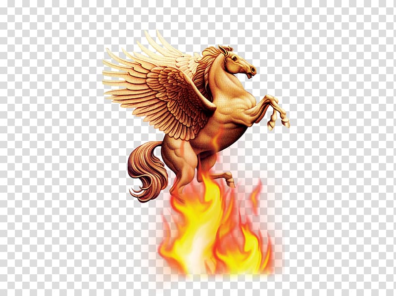 Pegasus, Fire on Pegasus transparent background PNG clipart