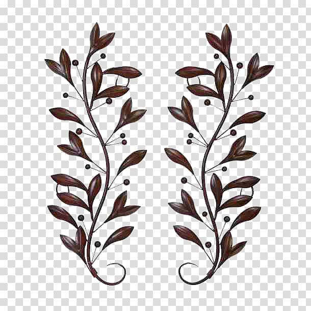 Wall decal Metal leaf, decor transparent background PNG clipart