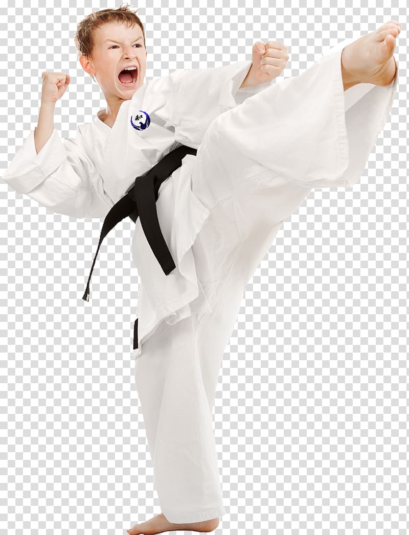 Flying kick Karate Martial arts Combat sport, karate transparent background PNG clipart
