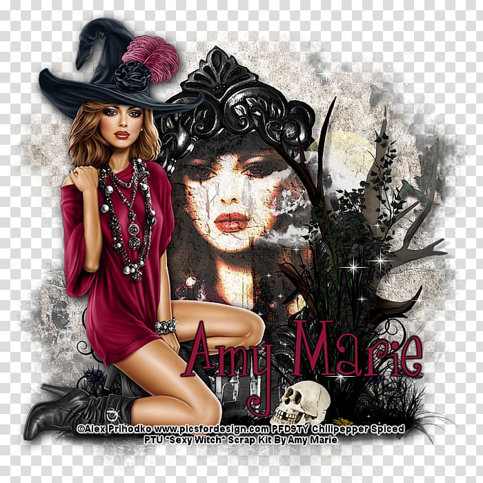 Album cover, Sexy Witch transparent background PNG clipart