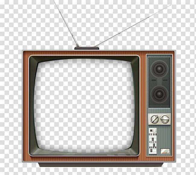 vintage CRT television , Television Drawing Cartoon, TV set transparent background PNG clipart