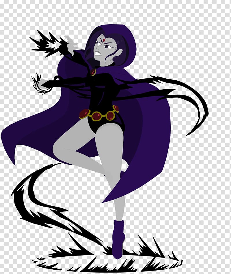 Raven Art Indigo Tribe DC animated universe, raven fan art transparent background PNG clipart