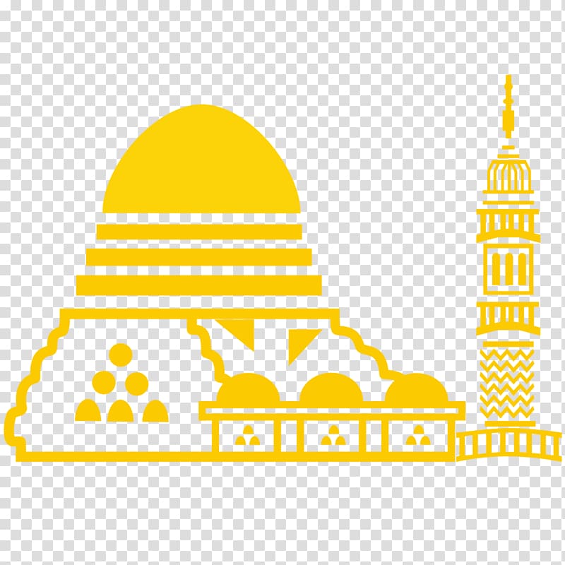 yellow mosque art, Majelis Rasulullah Dawah Durood Al-Masjid an-Nabawi Islam, sholawat transparent background PNG clipart