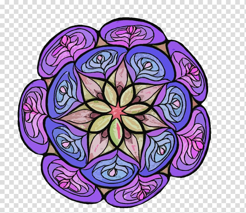 Floral design Kaleidoscope Visual arts Symmetry Pattern, Mandala Tattoos transparent background PNG clipart