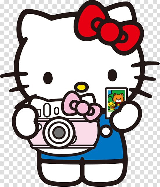 Hello Kitty illustration, Hello Kitty Camera Character , hello kitty Frames transparent background PNG clipart