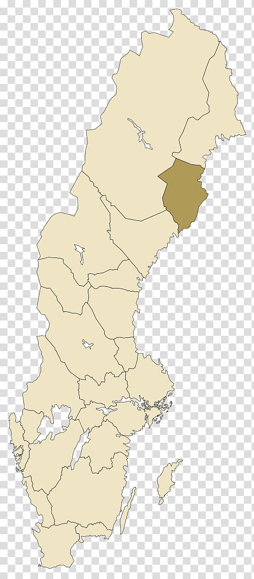 Norrland Västerbotten County Hälsingland Härjedalen Gästrikland, map transparent background PNG clipart