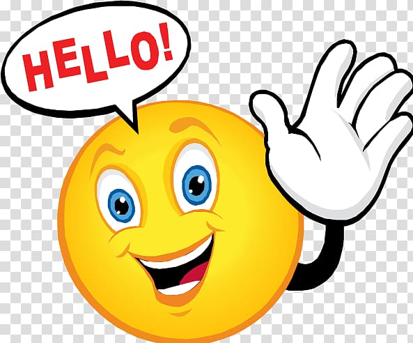 Happy Emoji Icon Smiley Emoticon Hello Say Hi Transparent Background 