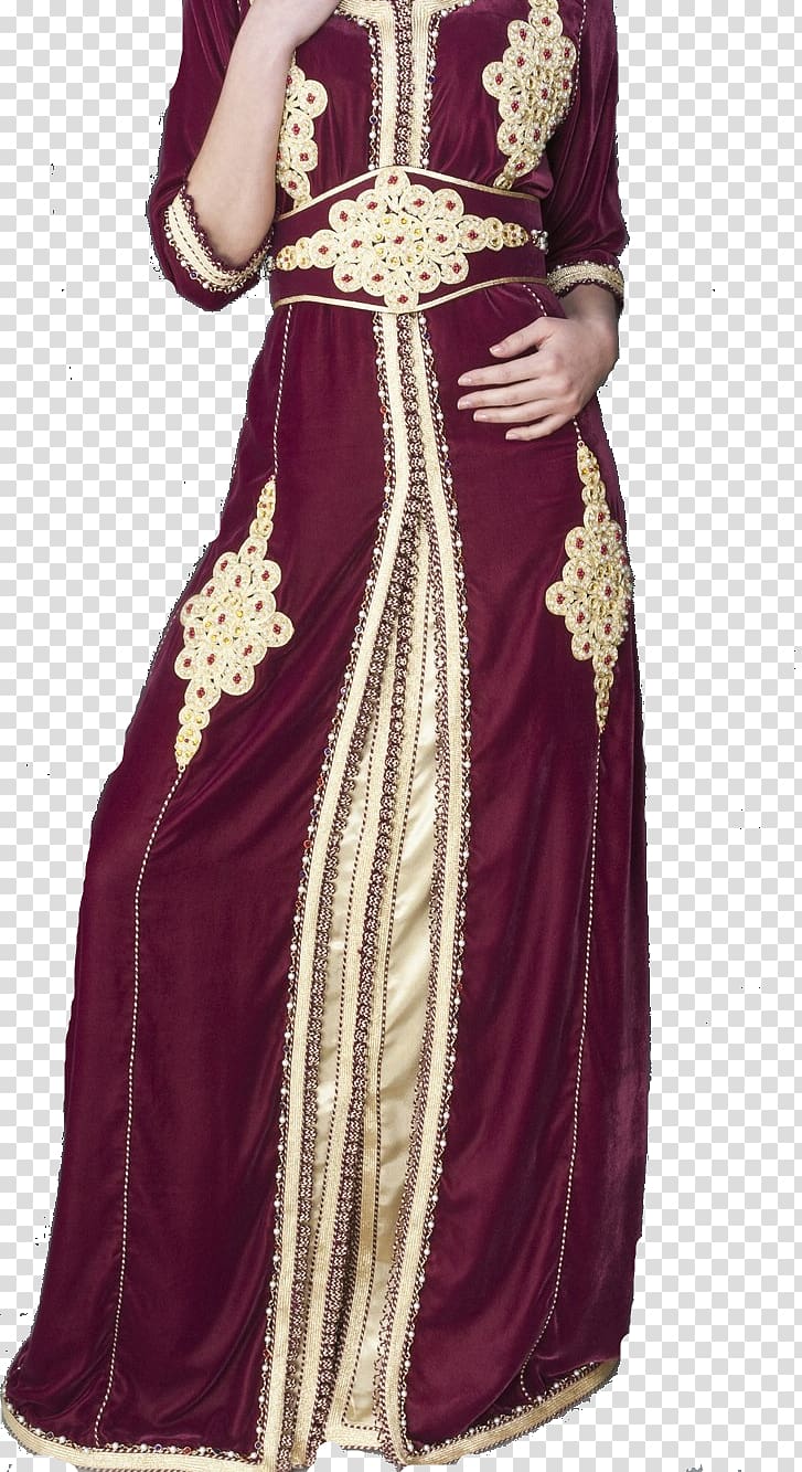 Kaftan Gown Fashion Dress Moroccans, Caftan transparent background PNG clipart