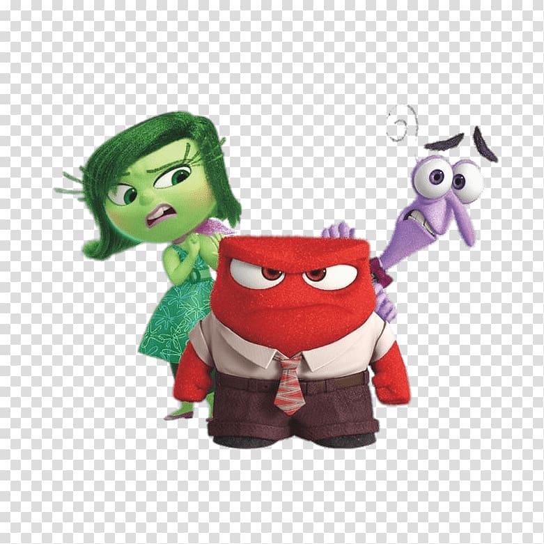 Inside Out characters, Fear, Anger and Disgust transparent background PNG clipart
