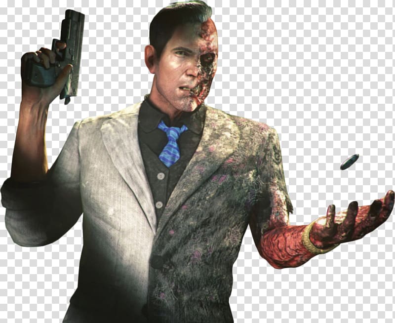 Batman: Arkham Knight Batman: Arkham City Two-Face Riddler, dent transparent background PNG clipart