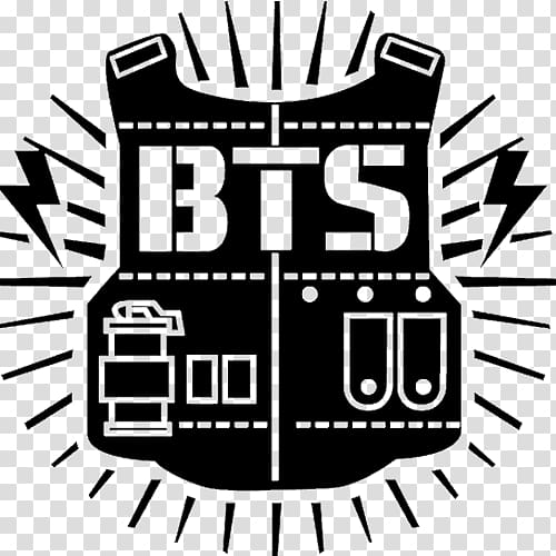BTS Logo BigHit Entertainment Co., Ltd. K-pop Sticker, Bulletproof Boy Scouts transparent background PNG clipart