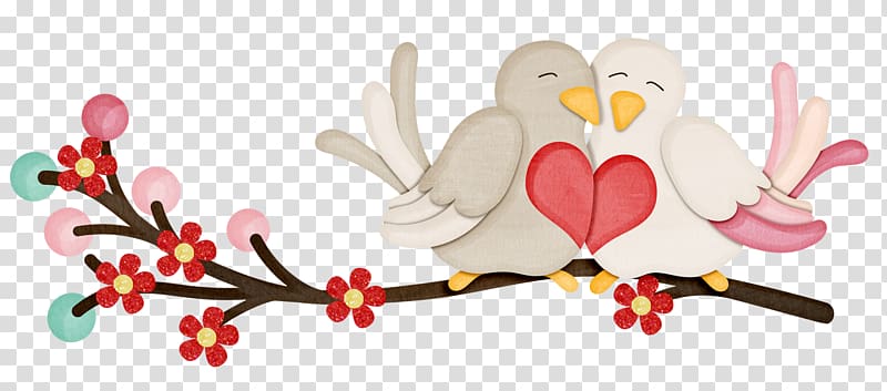 cute love birds transparent background PNG clipart