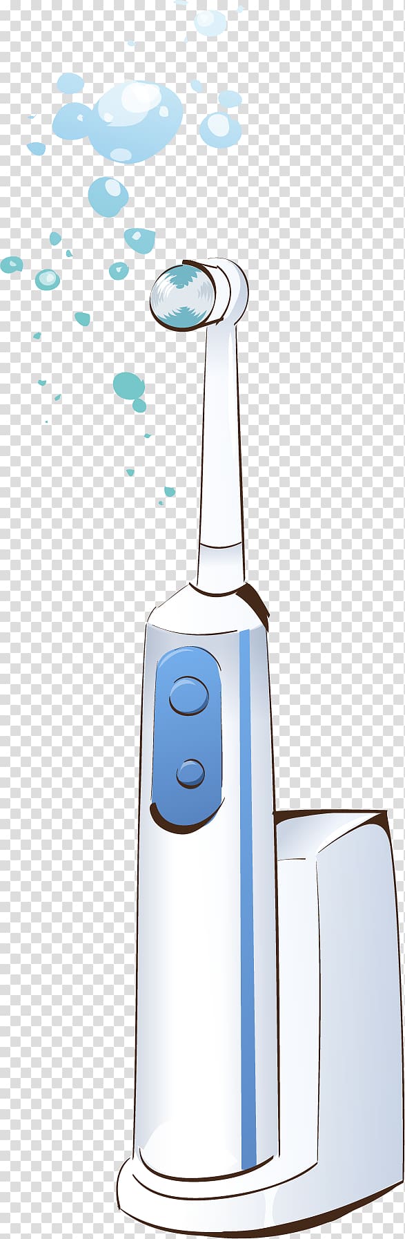 Electric toothbrush, painted electric toothbrush transparent background PNG clipart