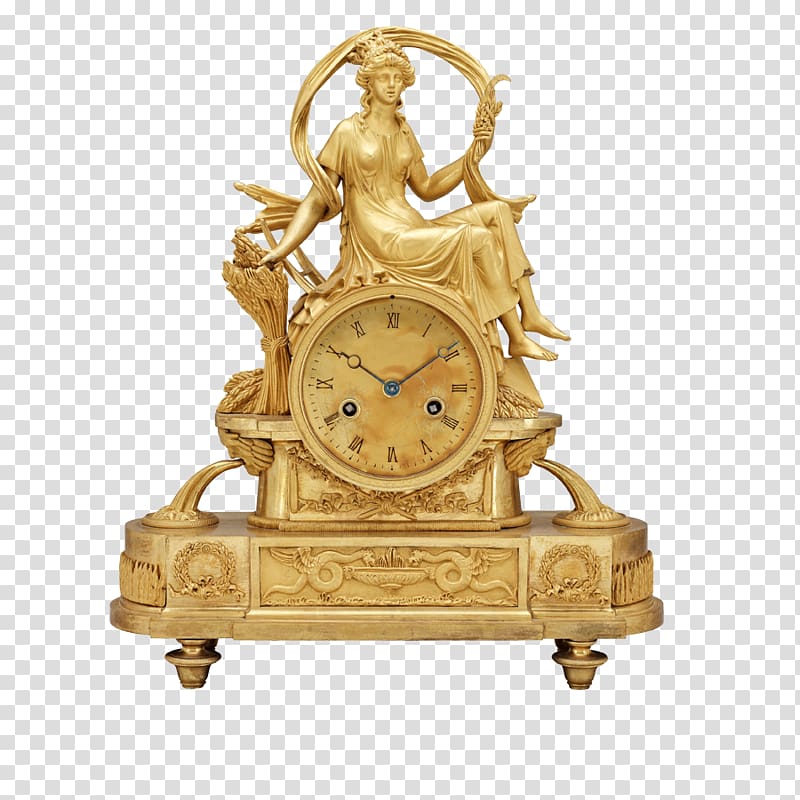 Mantel clock Icon, Europe wind beauty clock transparent background PNG clipart