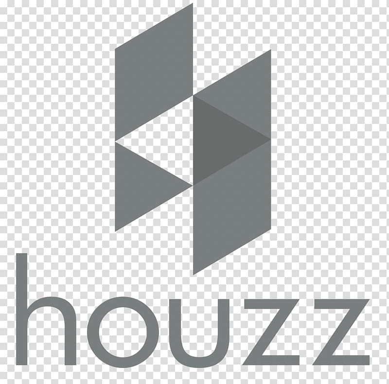 Logo White Houzz Grey Brand, building white transparent background PNG clipart