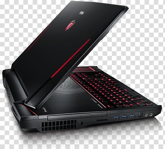 Extreme Performance Gaming Laptop GT80 Titan SLI Intel Core i7 GeForce Scalable Link Interface, Asus Virtual Reality Headset transparent background PNG clipart