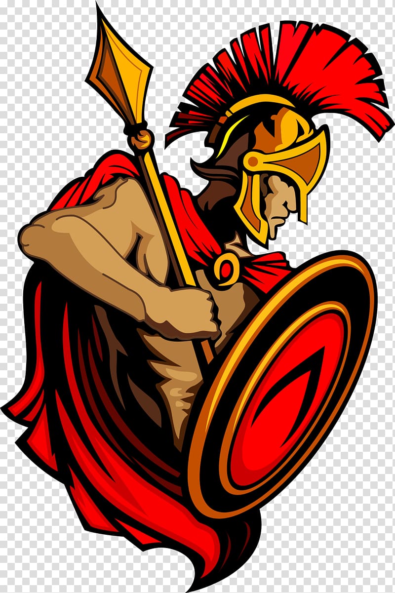 Spartan logo illustration, Spartan army Ancient Greece Trojan War , soldier transparent background PNG clipart
