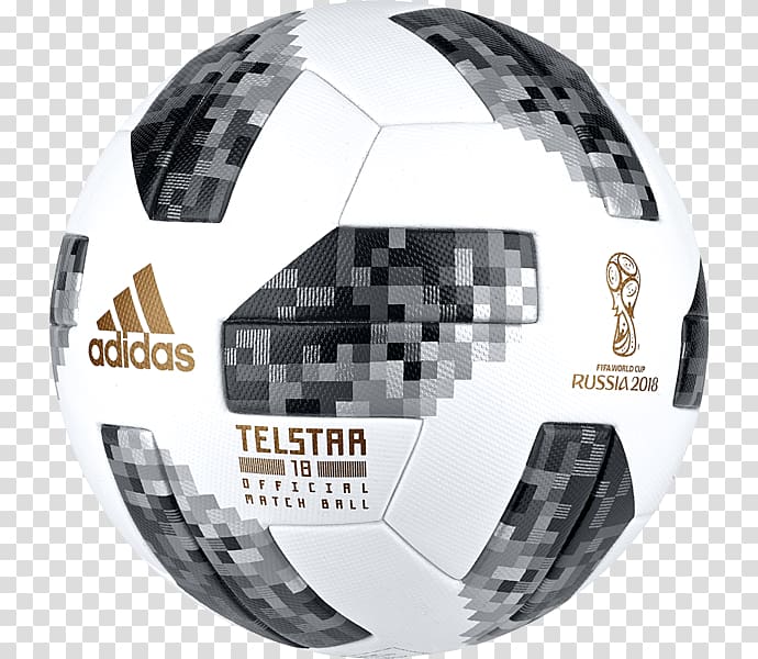 white, black, and gray adidas soccer ball illustration, 2018 FIFA World Cup Adidas Telstar 18 1930 FIFA World Cup 2017 FIFA Confederations Cup, ball transparent background PNG clipart