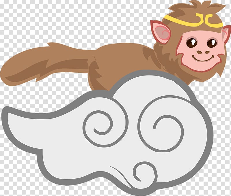 Sun Wukong The Monkey King , monkey border transparent background PNG clipart