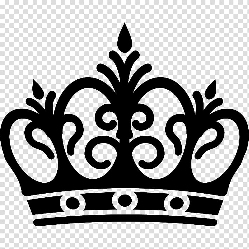 Crown Black and white Drawing Tiara , Corona transparent background PNG clipart