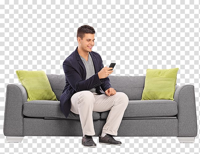 Sofa bed Couch Sitting , Sitting on couch transparent background PNG clipart